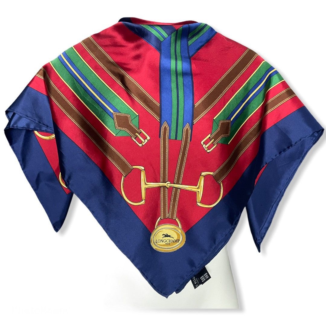 Longchamp × Other × Vintage Long champ Silk Scarf Size ONE SIZE - 1 Thumbnail