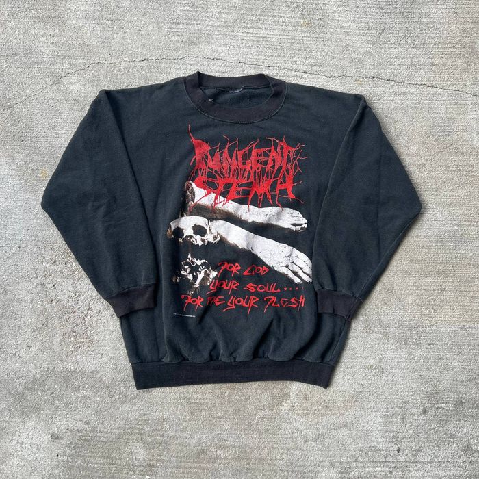 Metal discount band crewnecks