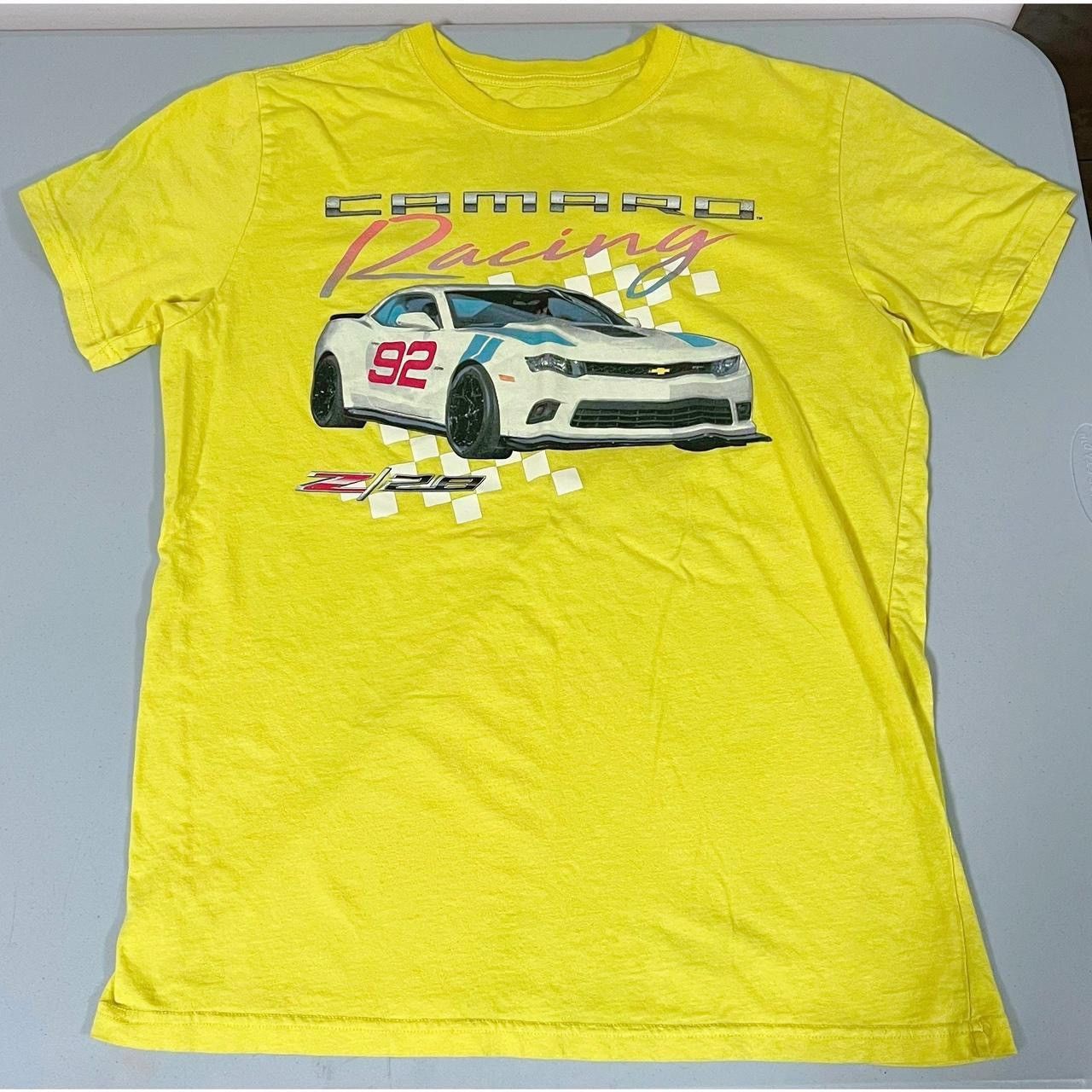 Vintage Neon Camaro Sports Car Racing Graphic Tee T-Shirt Top Size L Size L / US 10 / IT 46 - 1 Thumbnail