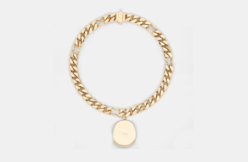 Dior × Travis Scott o1w1odb1y Chain Link Bracelet in Gold-Finish Brass Size ONE SIZE - 2 Thumbnail