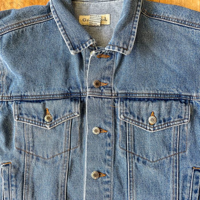 Denim & Co. GREATLAND DENIM BLUE JEAN TRUCKER VINTAGE JACKET | Grailed