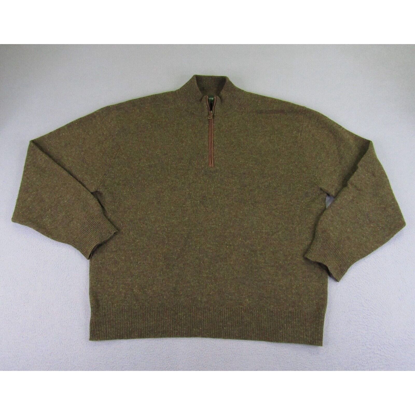 Pull Orvis Homme - Bleu - Taille XL - 1/4 Zip Matelassé - Outdoor