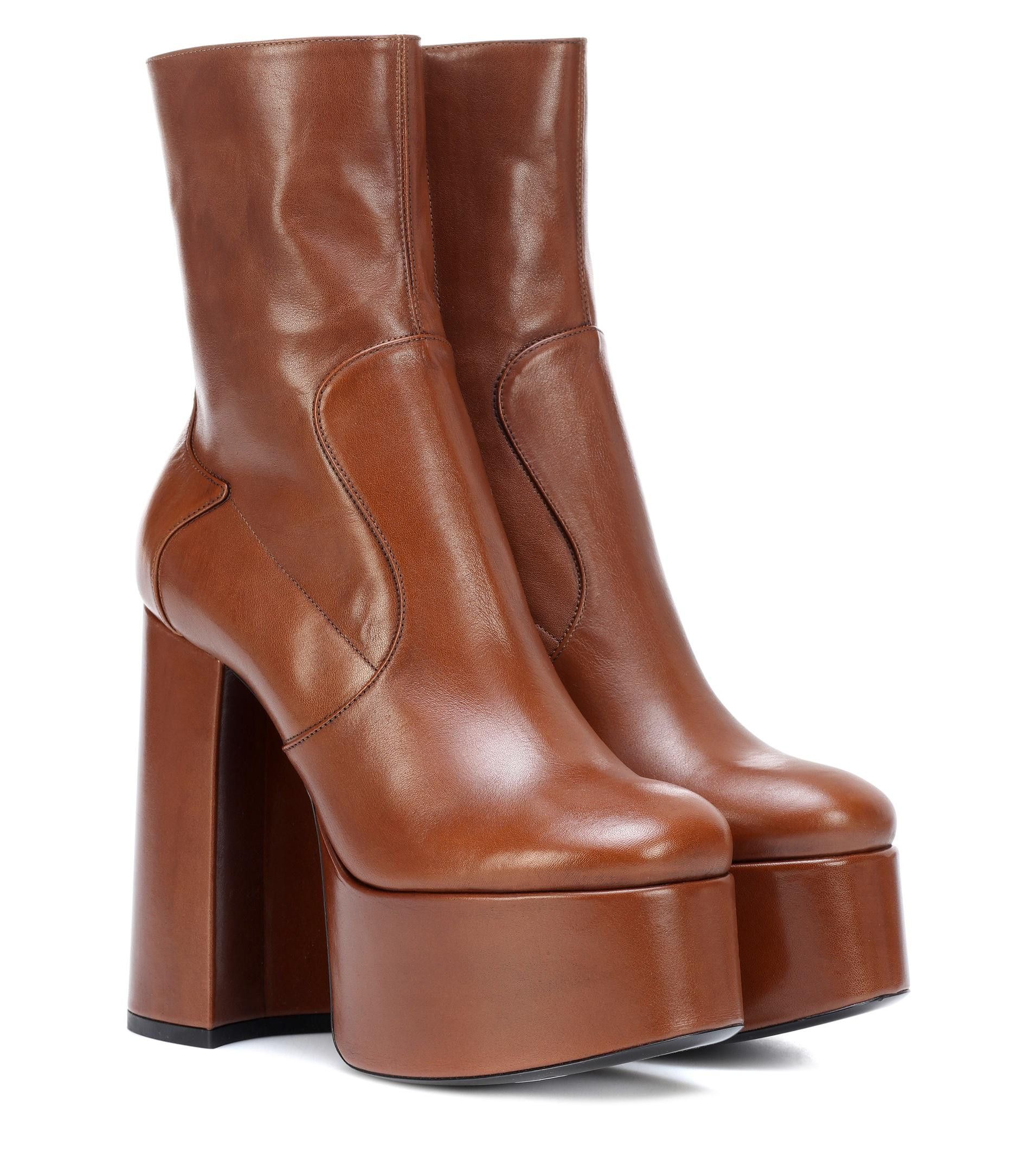 o1koa1r Women's Billy Platform Boots in Brown