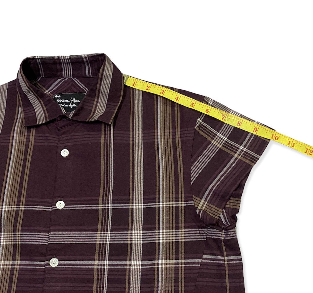 Japanese Brand Number Nine Half Button Women Shirt Size ONE SIZE - 6 Thumbnail