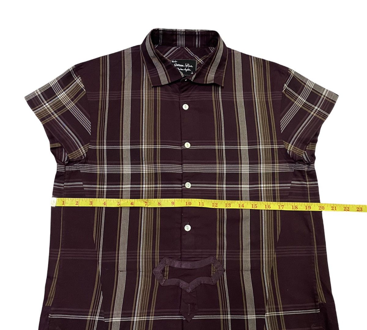 Japanese Brand Number Nine Half Button Women Shirt Size ONE SIZE - 2 Thumbnail