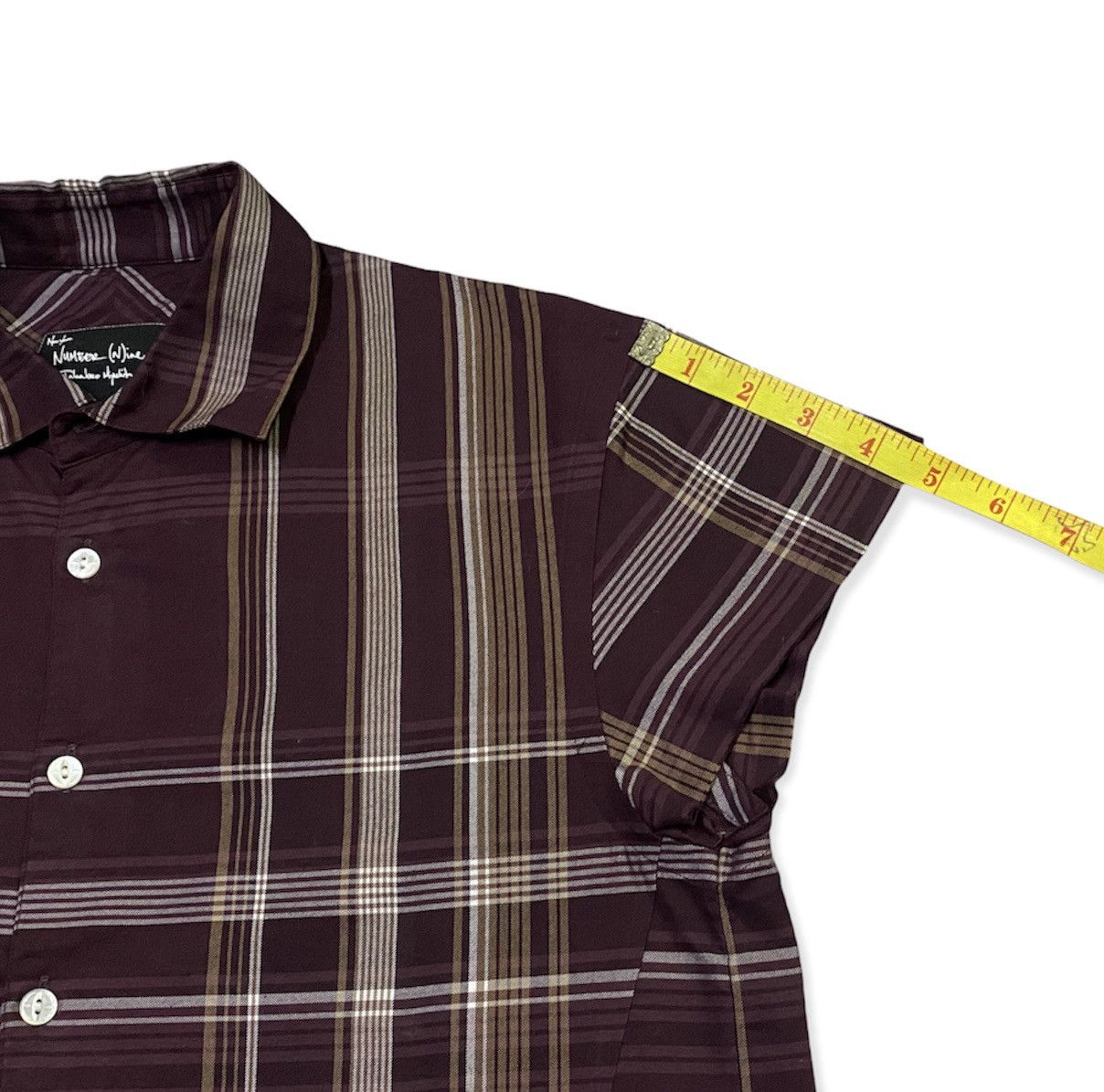 Japanese Brand Number Nine Half Button Women Shirt Size ONE SIZE - 5 Thumbnail