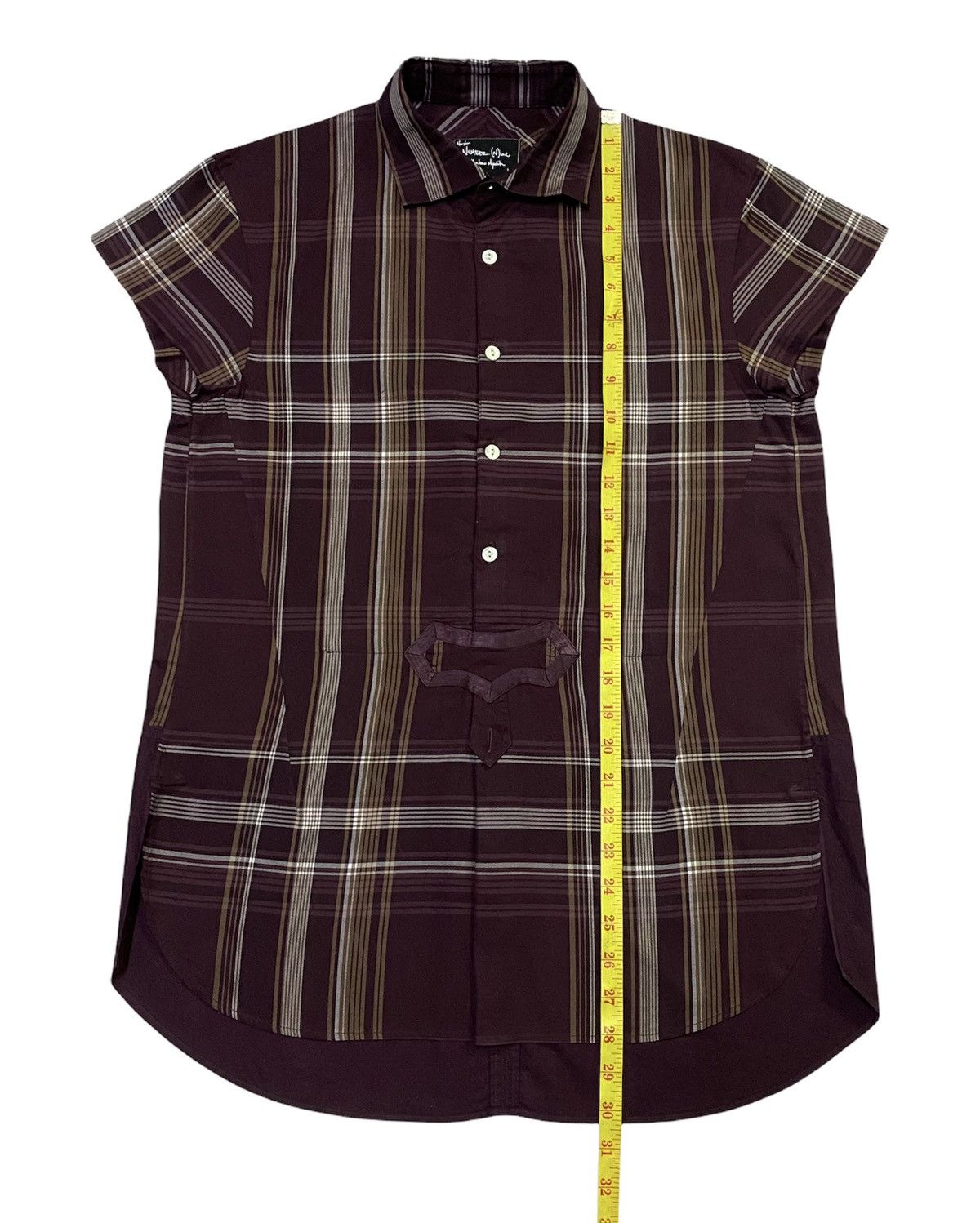 Japanese Brand Number Nine Half Button Women Shirt Size ONE SIZE - 3 Thumbnail