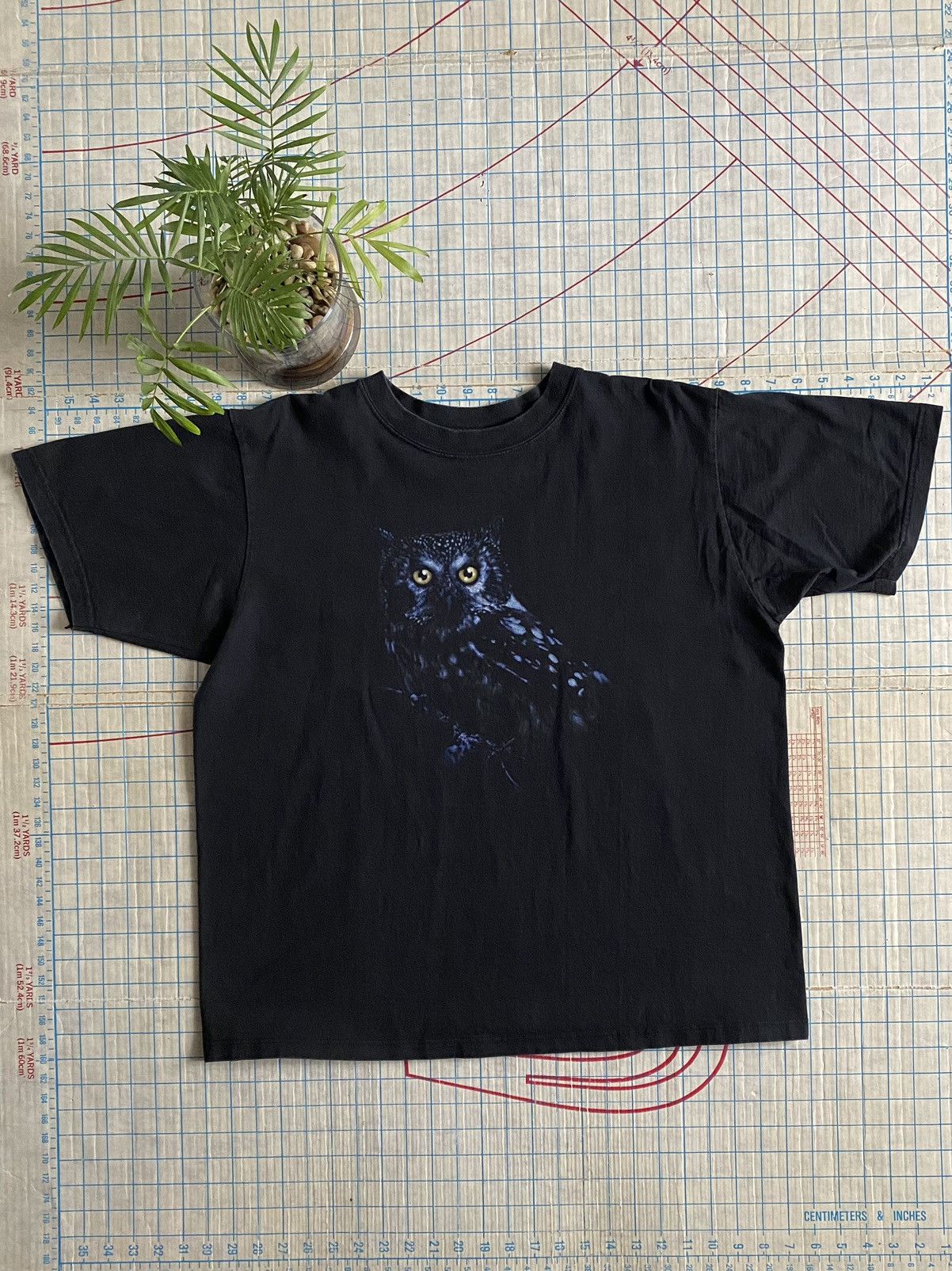 Vintage Vintage Owl Animal Tee Black Fits Large Style Studio Size US L / EU 52-54 / 3 - 2 Thumbnail