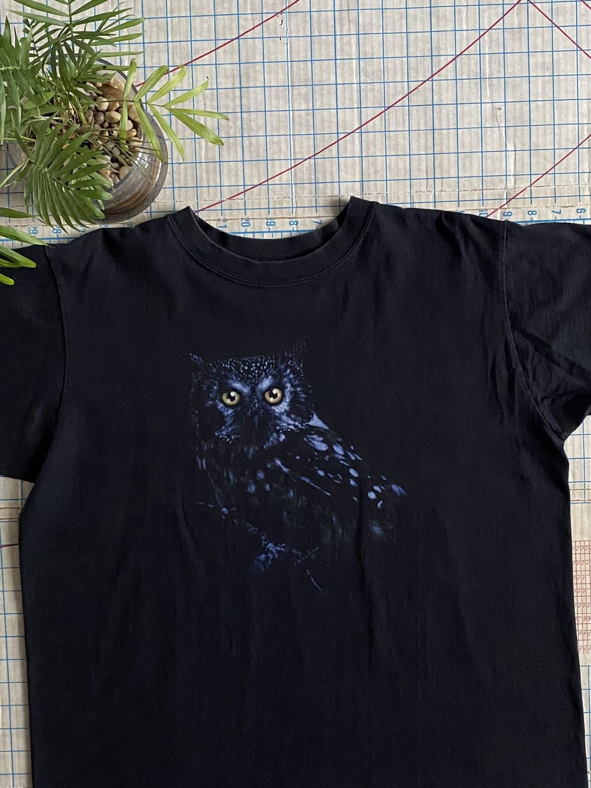 Vintage Vintage Owl Animal Tee Black Fits Large Style Studio Size US L / EU 52-54 / 3 - 3 Thumbnail