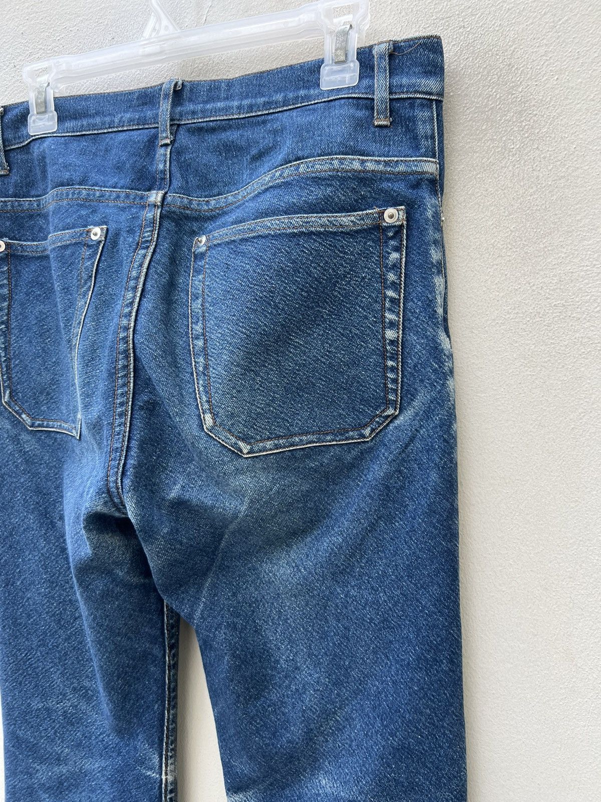 CABANE de ZUCCa Vintage Zucca Issey Miyake Fade Denim Stretch Flare Jeans Size US 31 - 19 Thumbnail