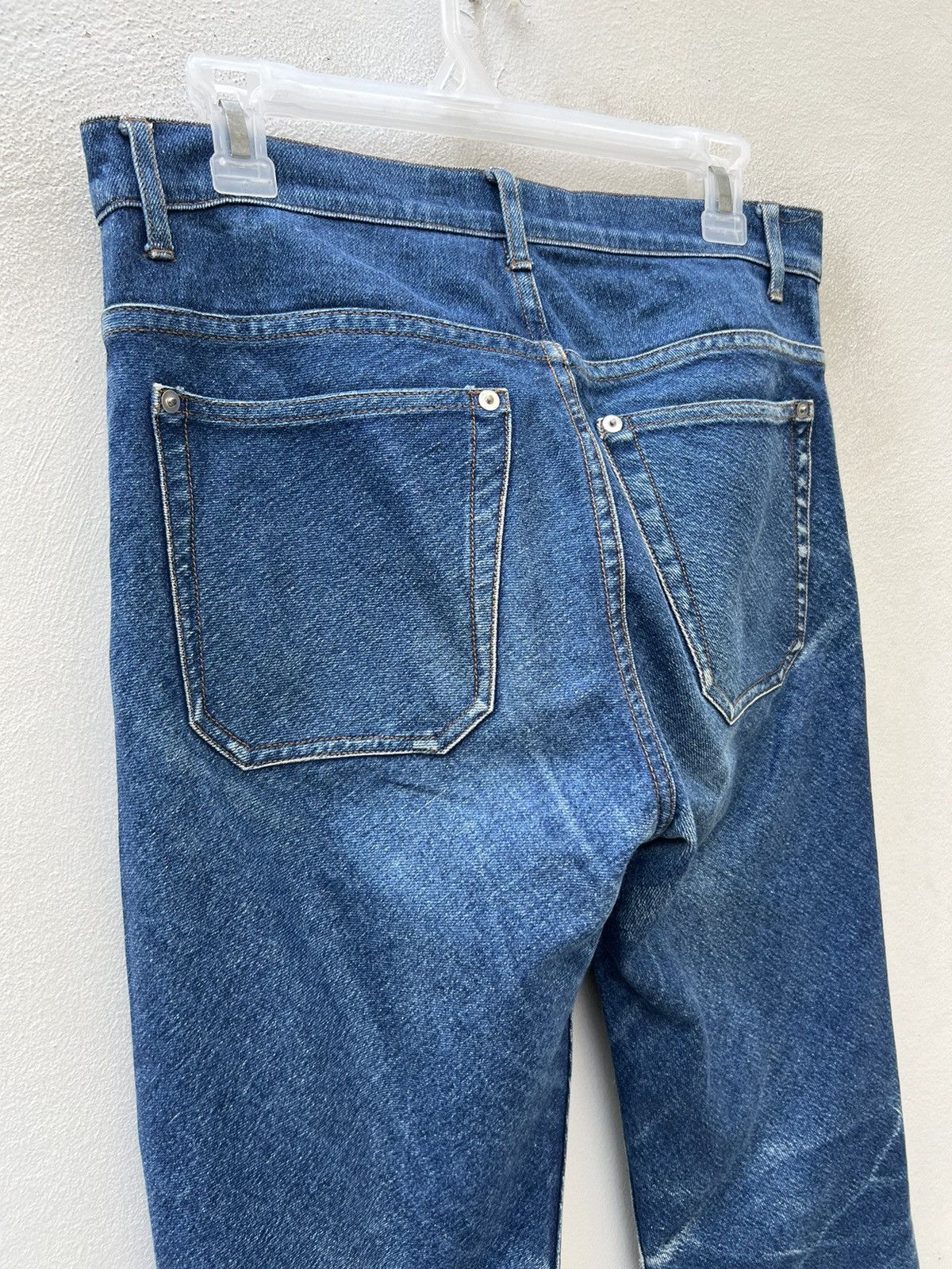 CABANE de ZUCCa Vintage Zucca Issey Miyake Fade Denim Stretch Flare Jeans Size US 31 - 17 Thumbnail