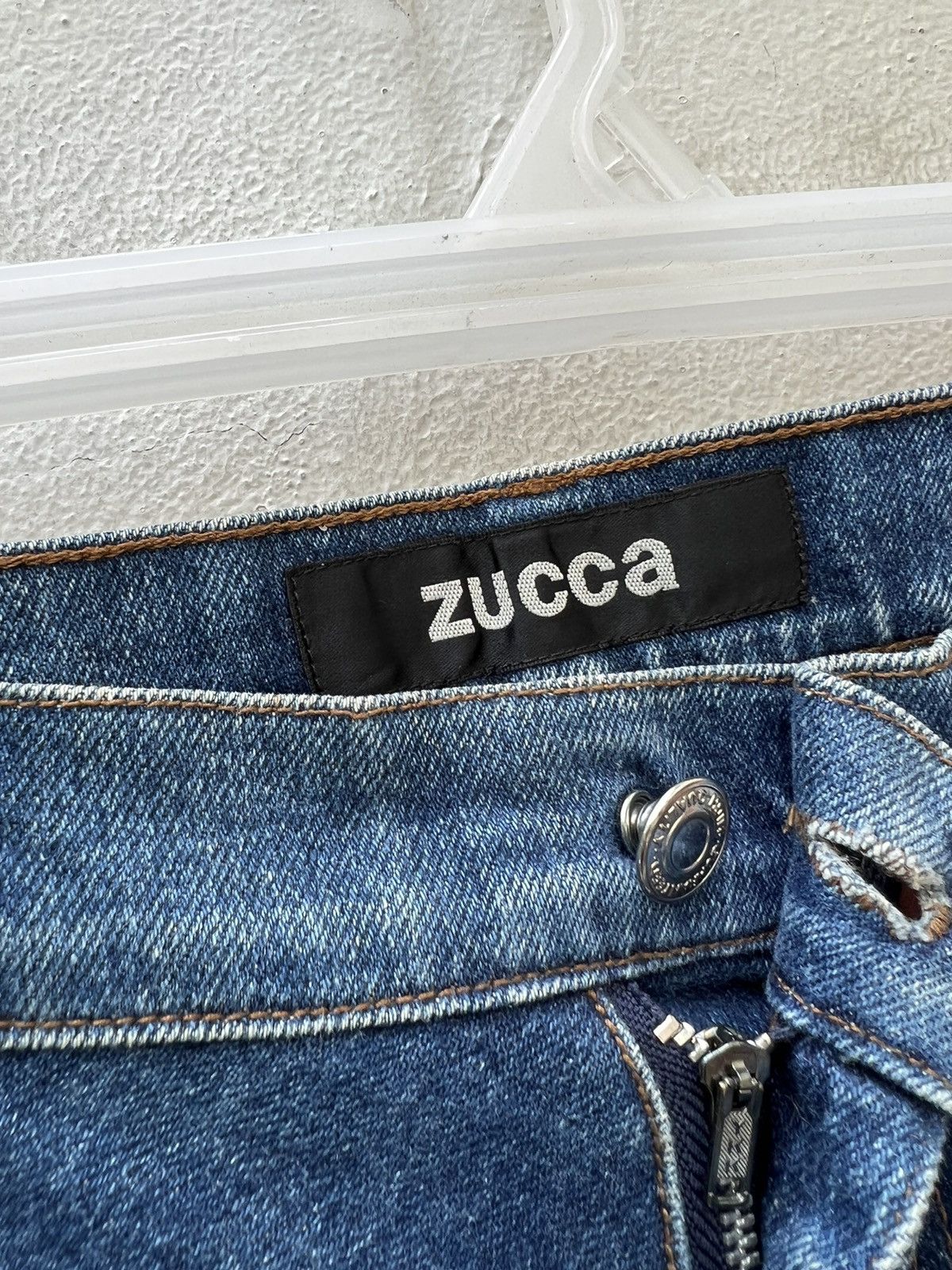 CABANE de ZUCCa Vintage Zucca Issey Miyake Fade Denim Stretch Flare Jeans Size US 31 - 7 Thumbnail
