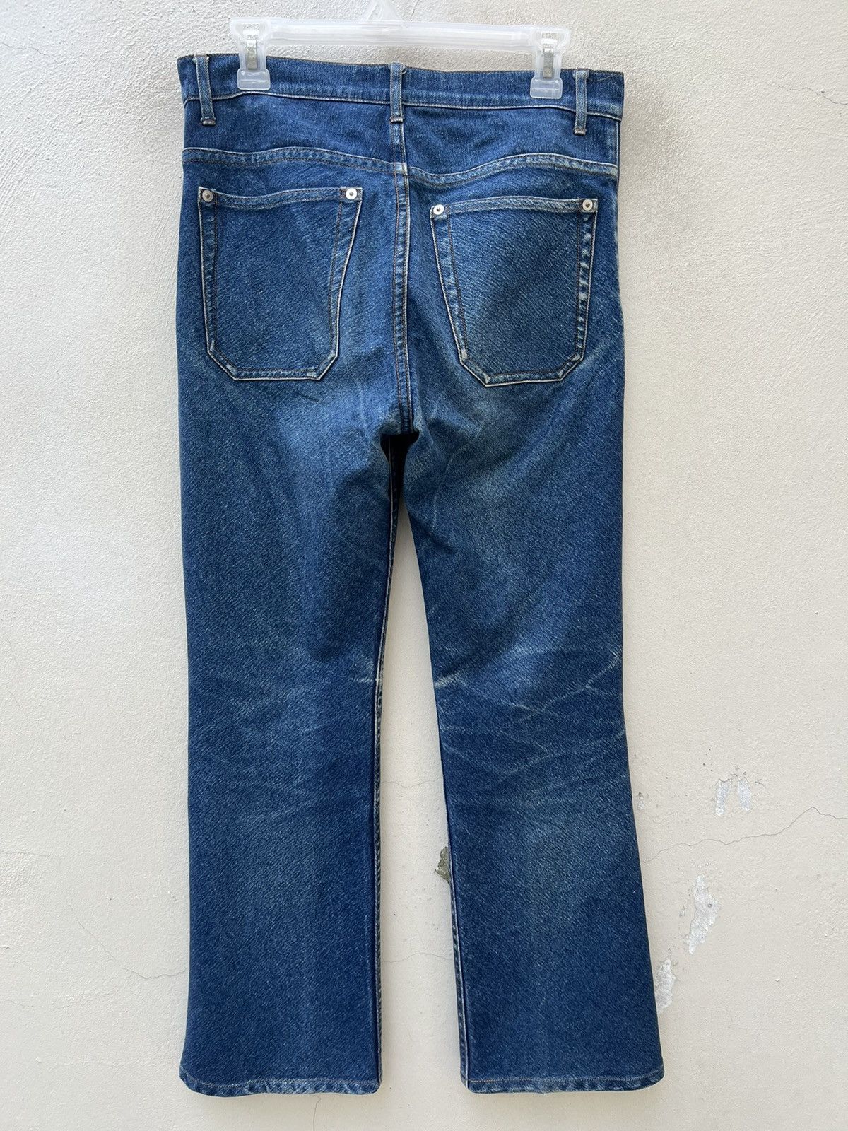 CABANE de ZUCCa Vintage Zucca Issey Miyake Fade Denim Stretch Flare Jeans Size US 31 - 16 Thumbnail