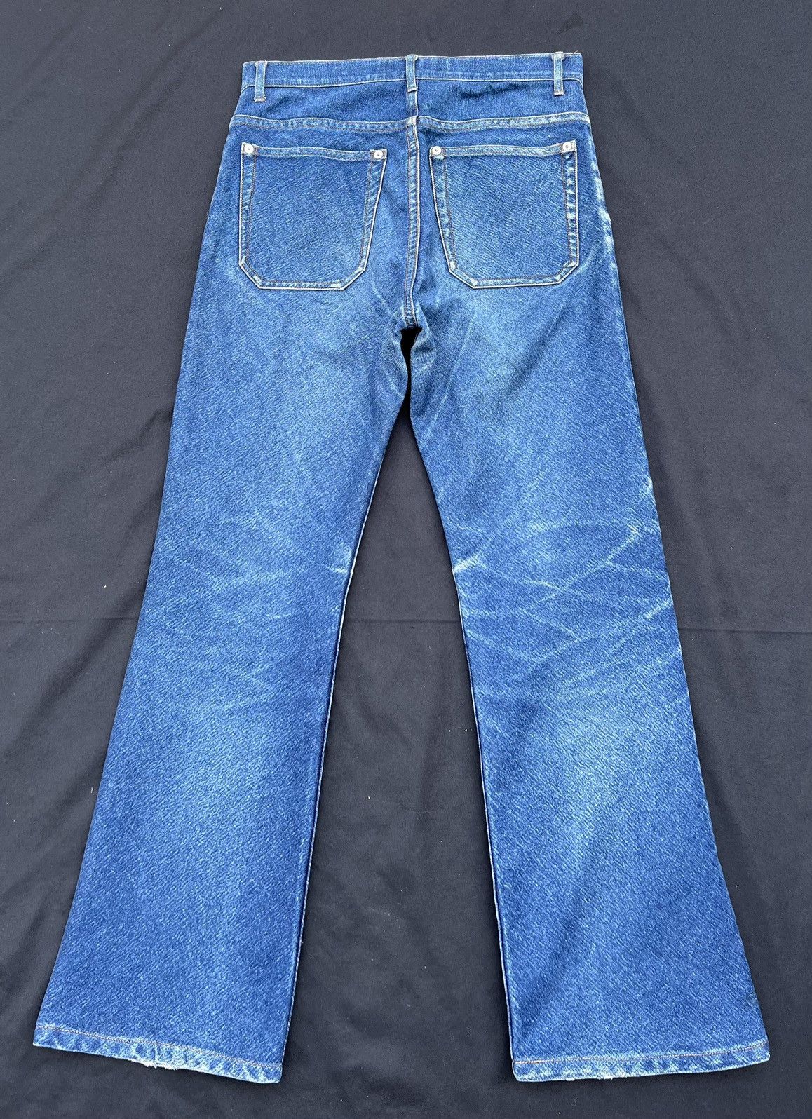 CABANE de ZUCCa Vintage Zucca Issey Miyake Fade Denim Stretch Flare Jeans Size US 31 - 5 Thumbnail