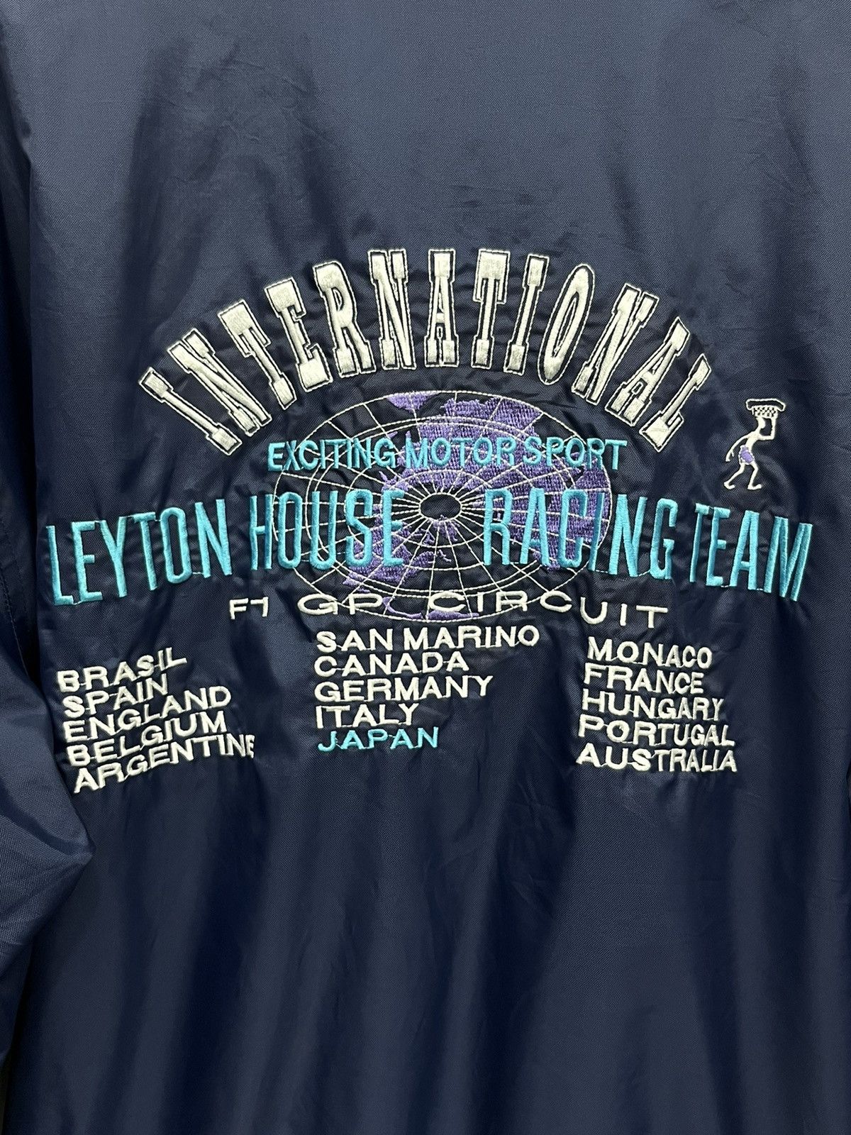 Formula 1 🔥90’s VINTAGE LEYTON HOUSE RACING TEAM F1 GP CIRCUIT Bomber Size US M / EU 48-50 / 2 - 6 Thumbnail