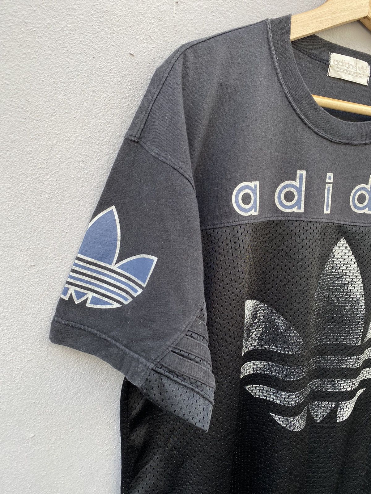 Adidas vintage rare 90s adidas trefoil mesh raptees/hiphop style Size US L / EU 52-54 / 3 - 3 Thumbnail