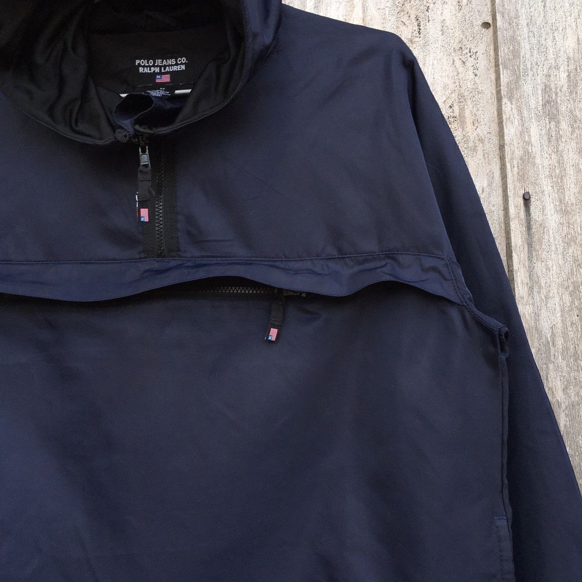 Polo Ralph Lauren × Ralph Lauren × Vintage Vintage Polo Jeans Co Ralph Lauren Windbreaker Hoodie Jacket Size US M / EU 48-50 / 2 - 9 Thumbnail