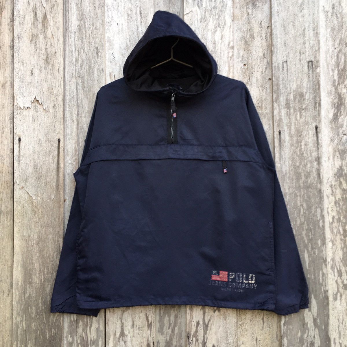 Polo Ralph Lauren × Ralph Lauren × Vintage Vintage Polo Jeans Co Ralph Lauren Windbreaker Hoodie Jacket Size US M / EU 48-50 / 2 - 1 Thumbnail