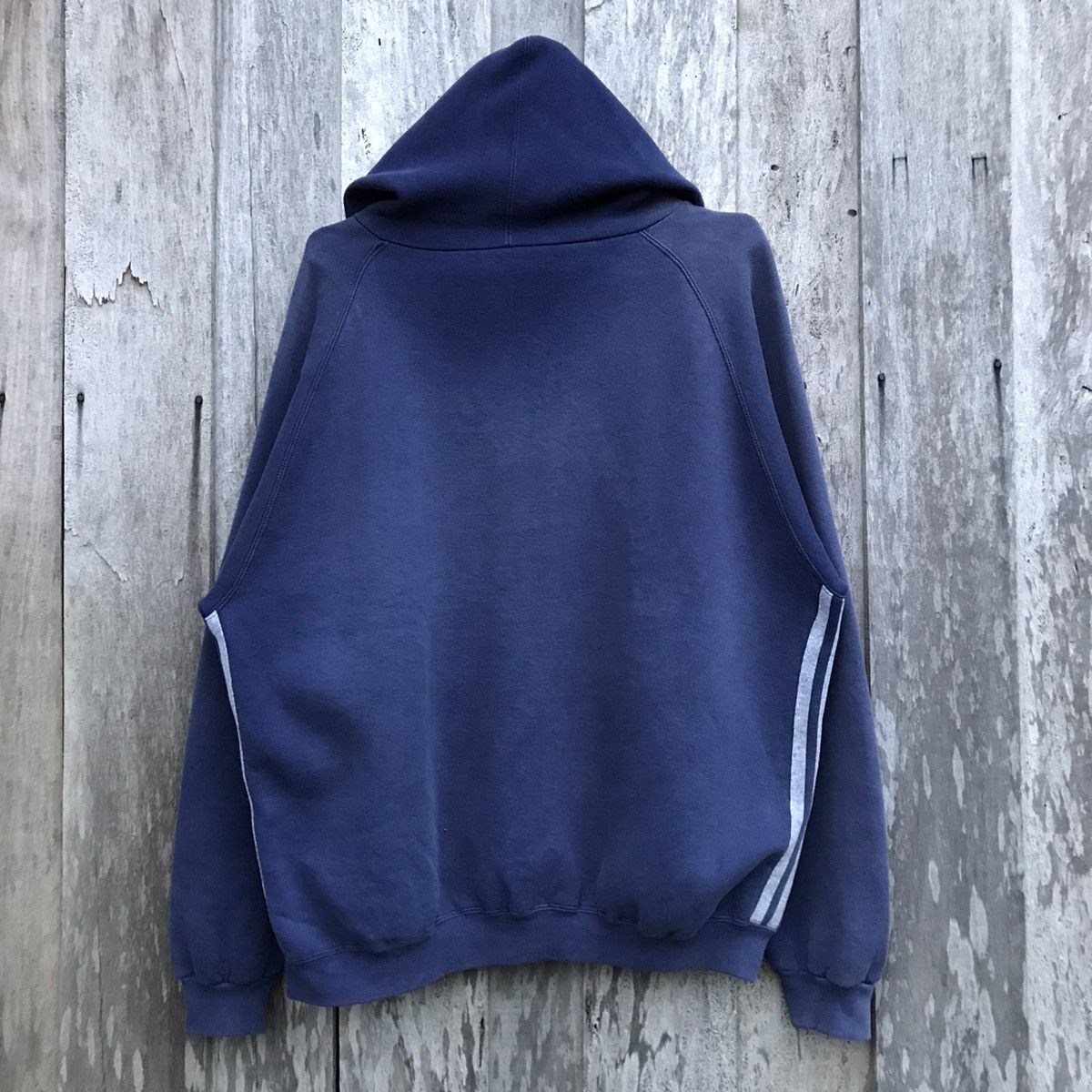 Adidas × Vintage Vintage Adidas Stripe Hoodie Sweatshirt Small Logo Size US L / EU 52-54 / 3 - 8 Thumbnail