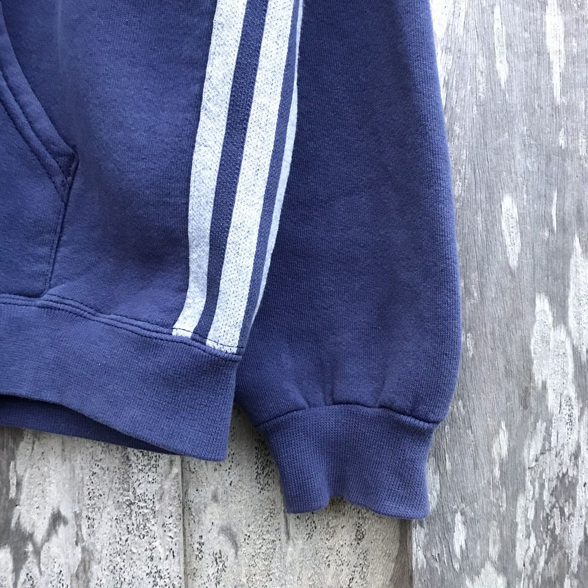 Adidas × Vintage Vintage Adidas Stripe Hoodie Sweatshirt Small Logo Size US L / EU 52-54 / 3 - 4 Thumbnail
