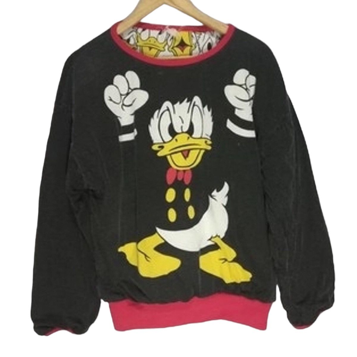 Disney vtg rare donald duck crewneck reversible sweatshirt Size US L / EU 52-54 / 3 - 1 Thumbnail