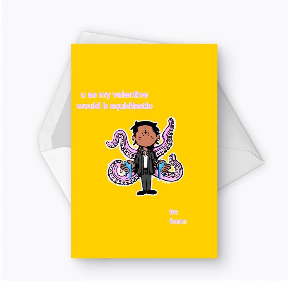 Kodone SahBabii Kodone valentines card (5x7) Size ONE SIZE - 1 Thumbnail