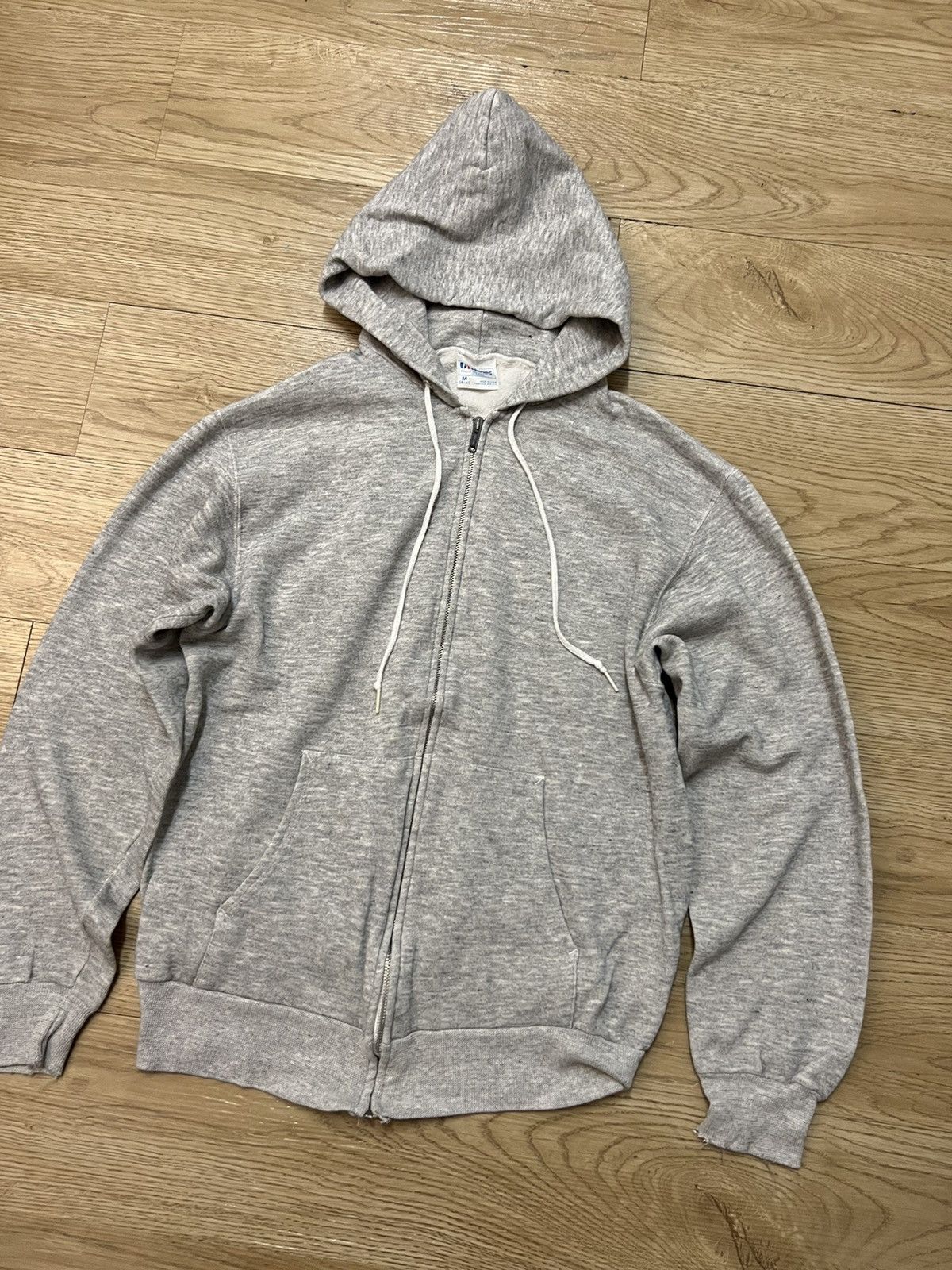 Hanes × Vintage Vintage HANES USA Hoodie Sweater Size US M / EU 48-50 / 2 - 2 Thumbnail