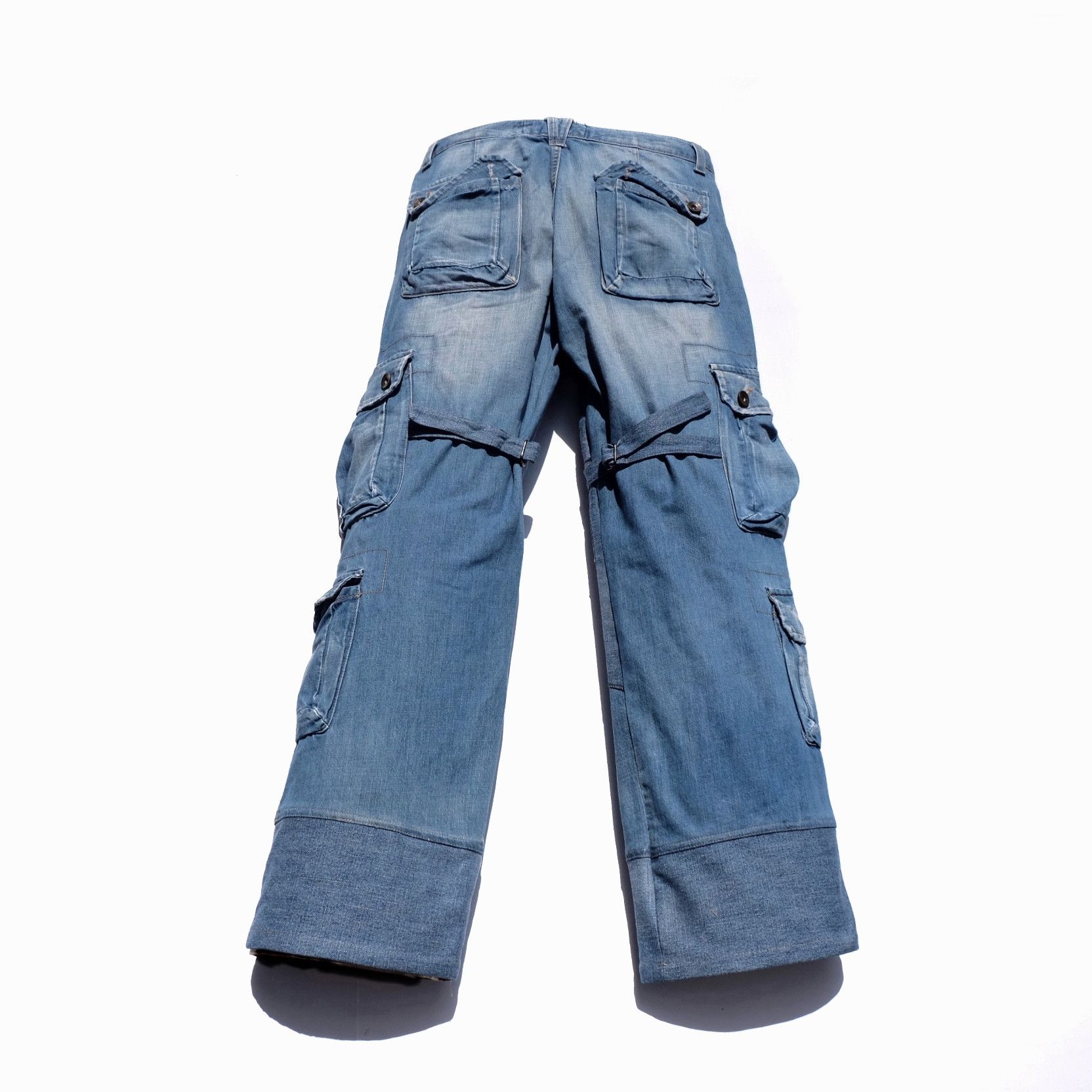 Japanese Brand × PPFM × Tete Homme VERTGARMENTS bondage cargo jeans Size US 32 / EU 48 - 5 Thumbnail