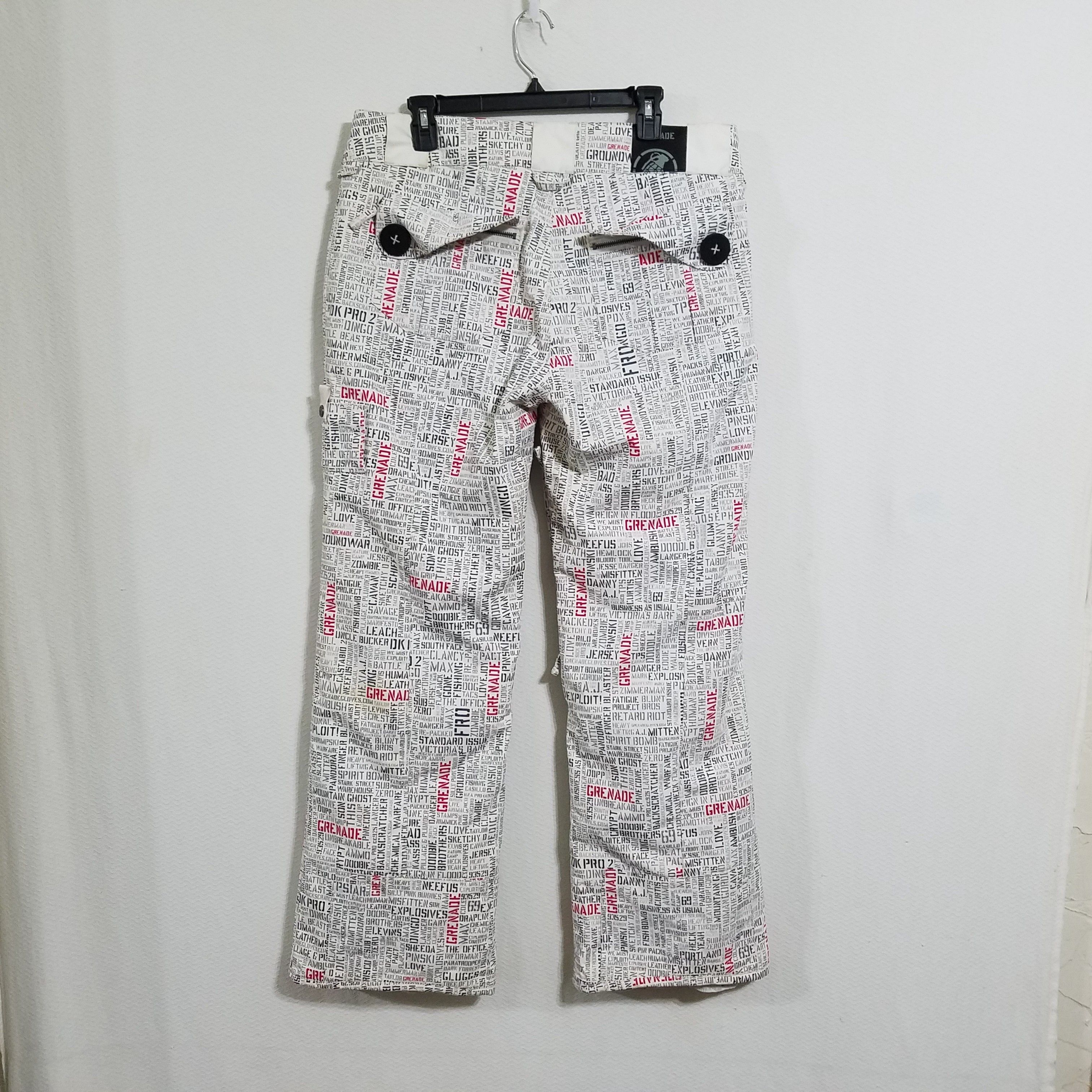 Grenade Grenade Mens Large White Military Ski Snow Pants Snowboard Size US L / EU 52-54 / 3 - 6 Thumbnail