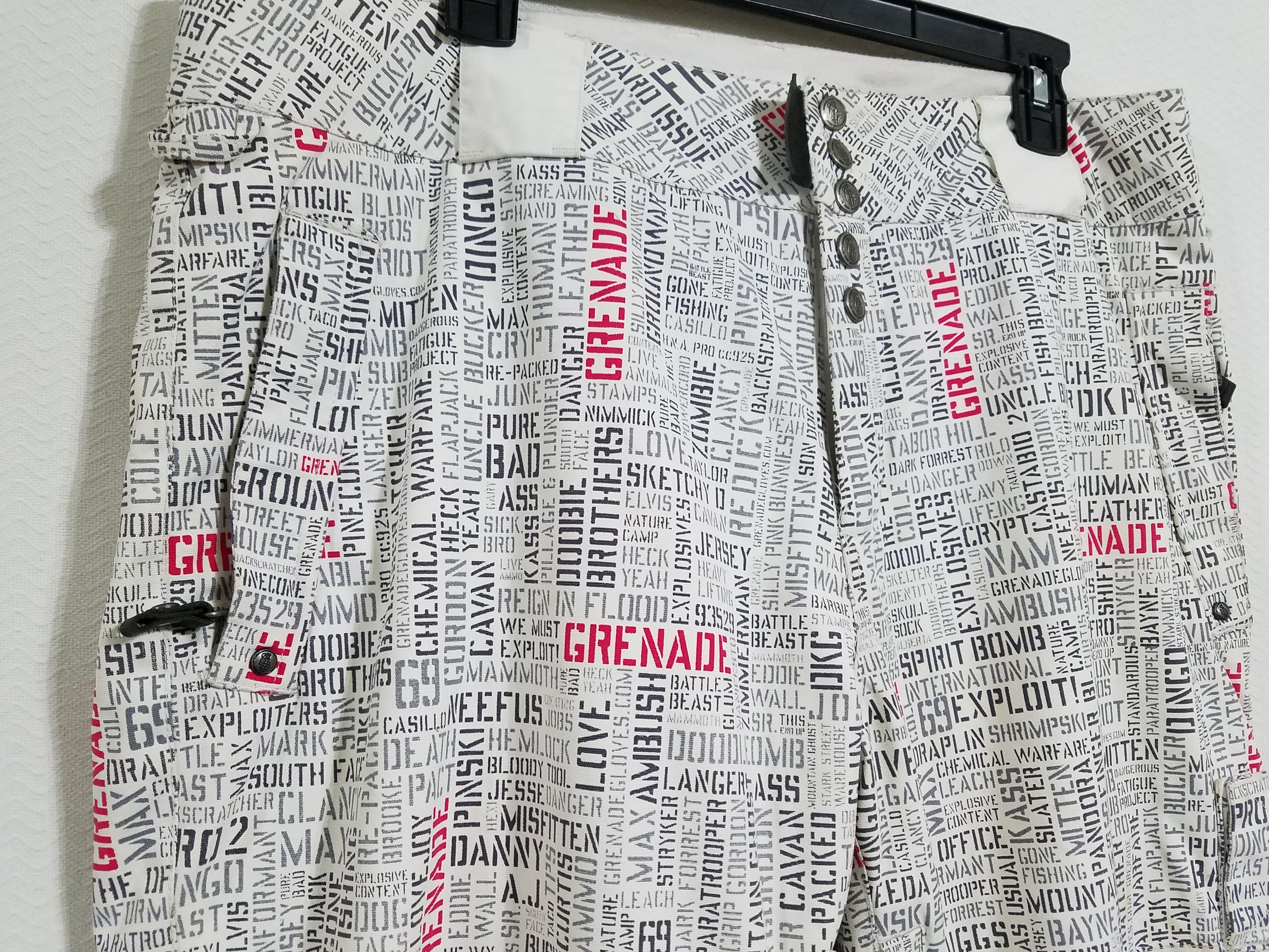 Grenade Grenade Mens Large White Military Ski Snow Pants Snowboard Size US L / EU 52-54 / 3 - 2 Thumbnail