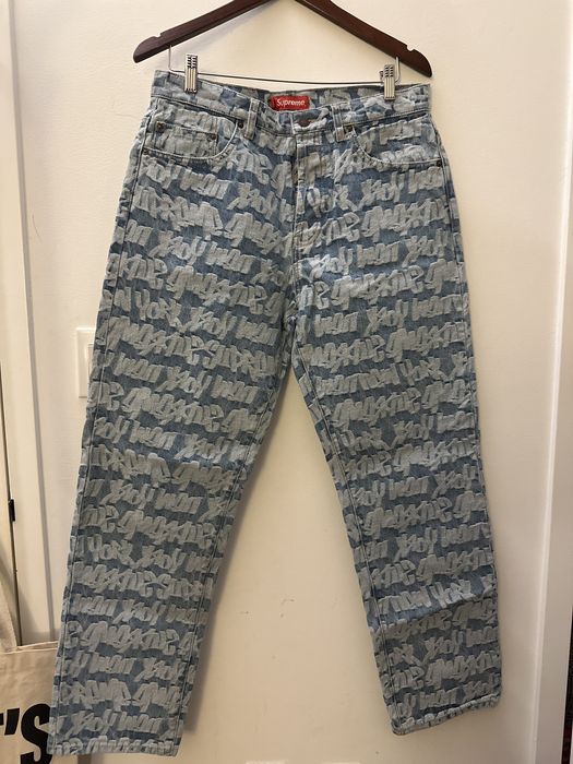 Supreme Supreme Fat Tip Jacquard Regular Jeans | Grailed