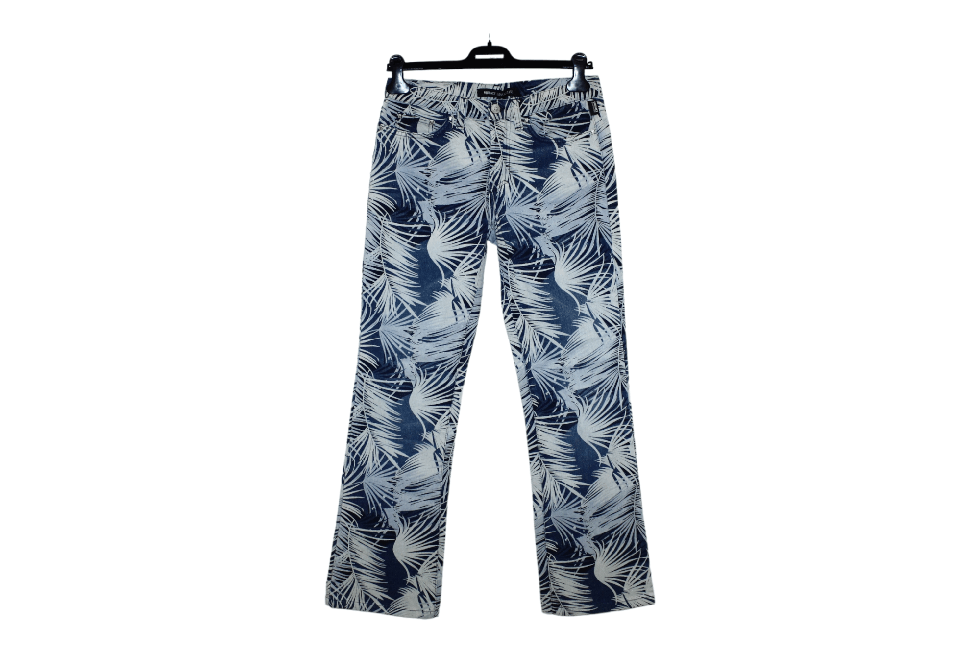 Versace 💥RARE VTG💥 Versace JC Floral Over Print Boot cut jeans Size US 30 / EU 46 - 1 Thumbnail