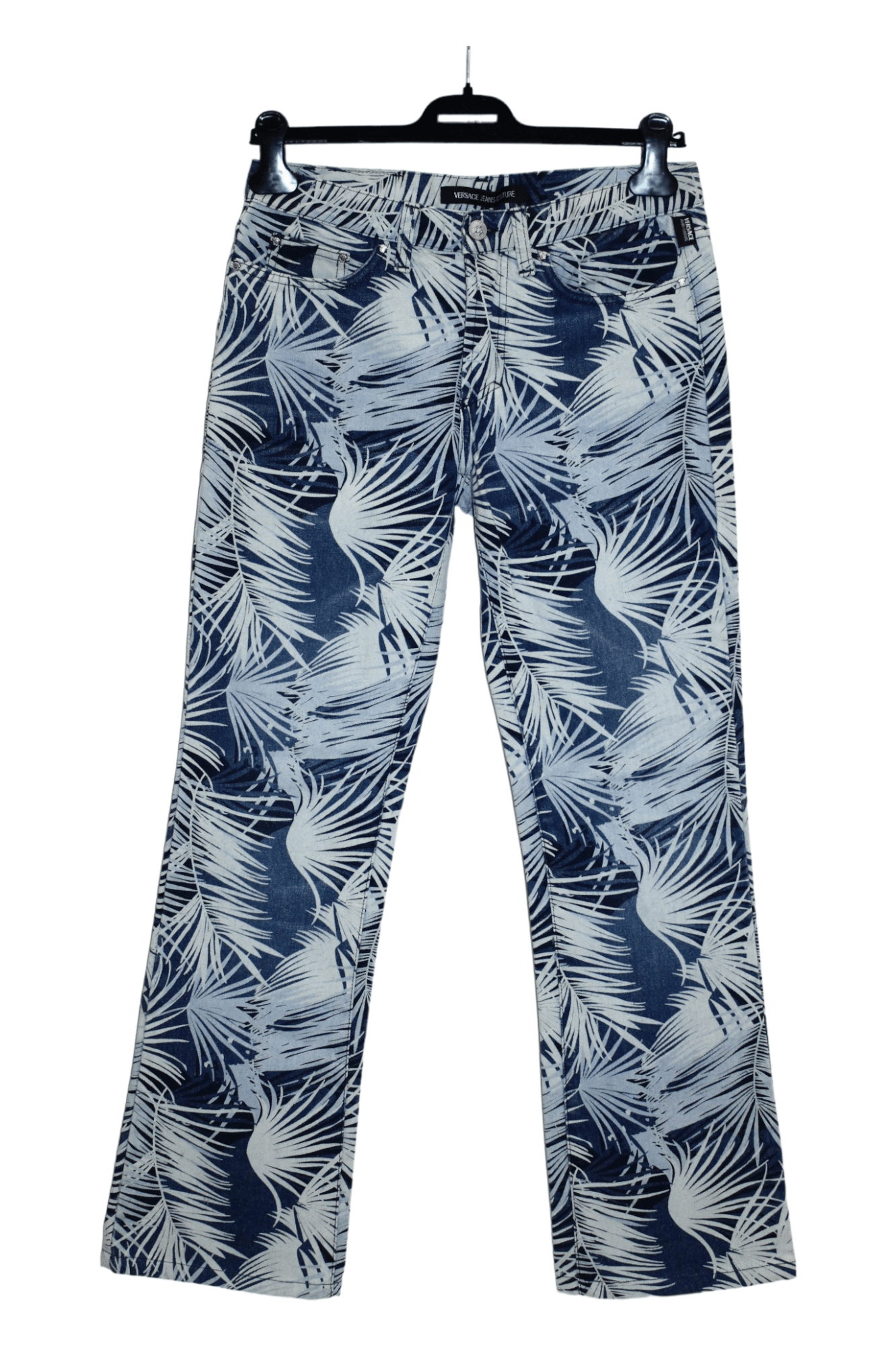Versace 💥RARE VTG💥 Versace JC Floral Over Print Boot cut jeans Size US 30 / EU 46 - 12 Thumbnail