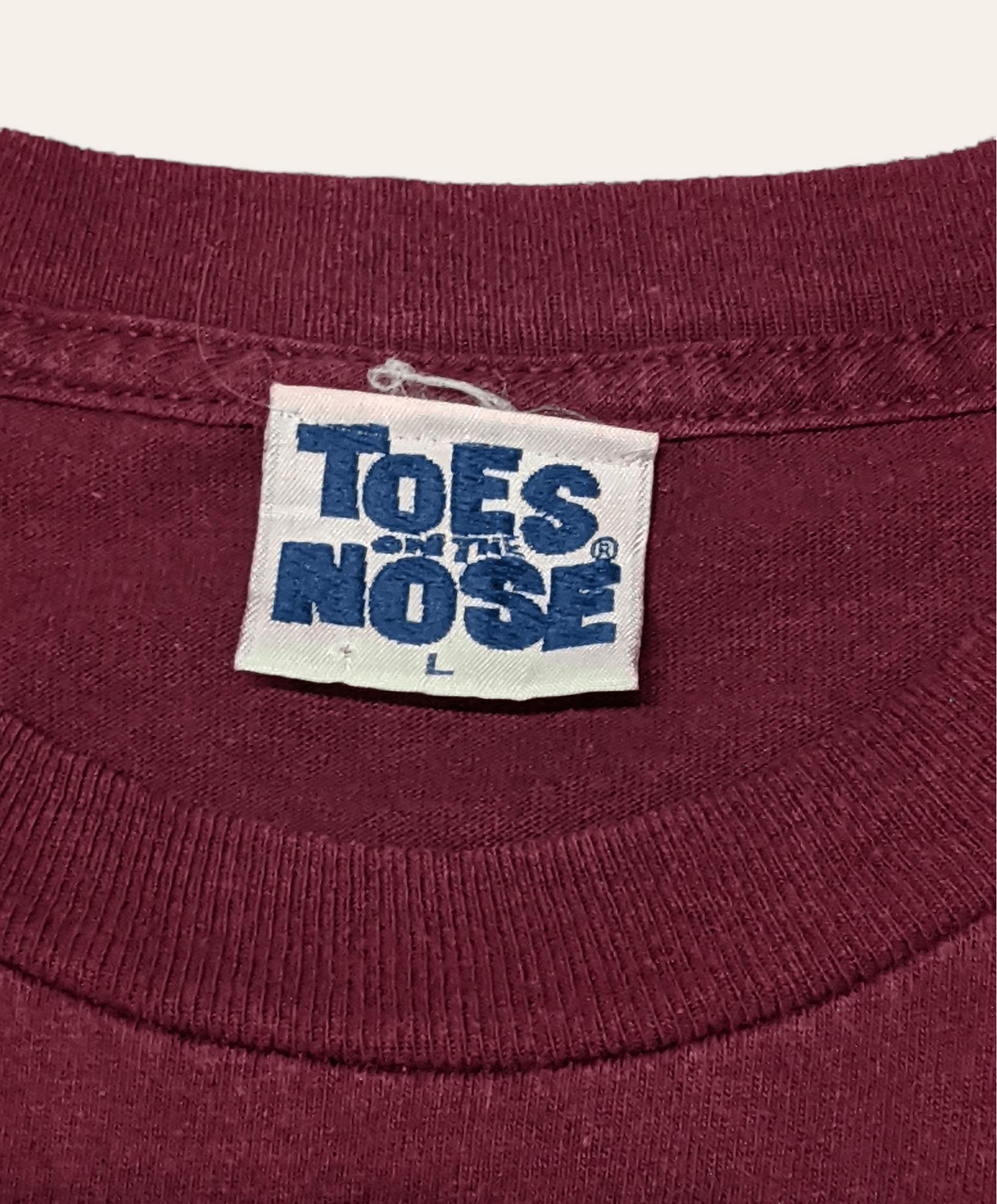Billabong × Vintage Vintage 90s Toes on The Nose Surfwear T shirt Size US L / EU 52-54 / 3 - 4 Thumbnail