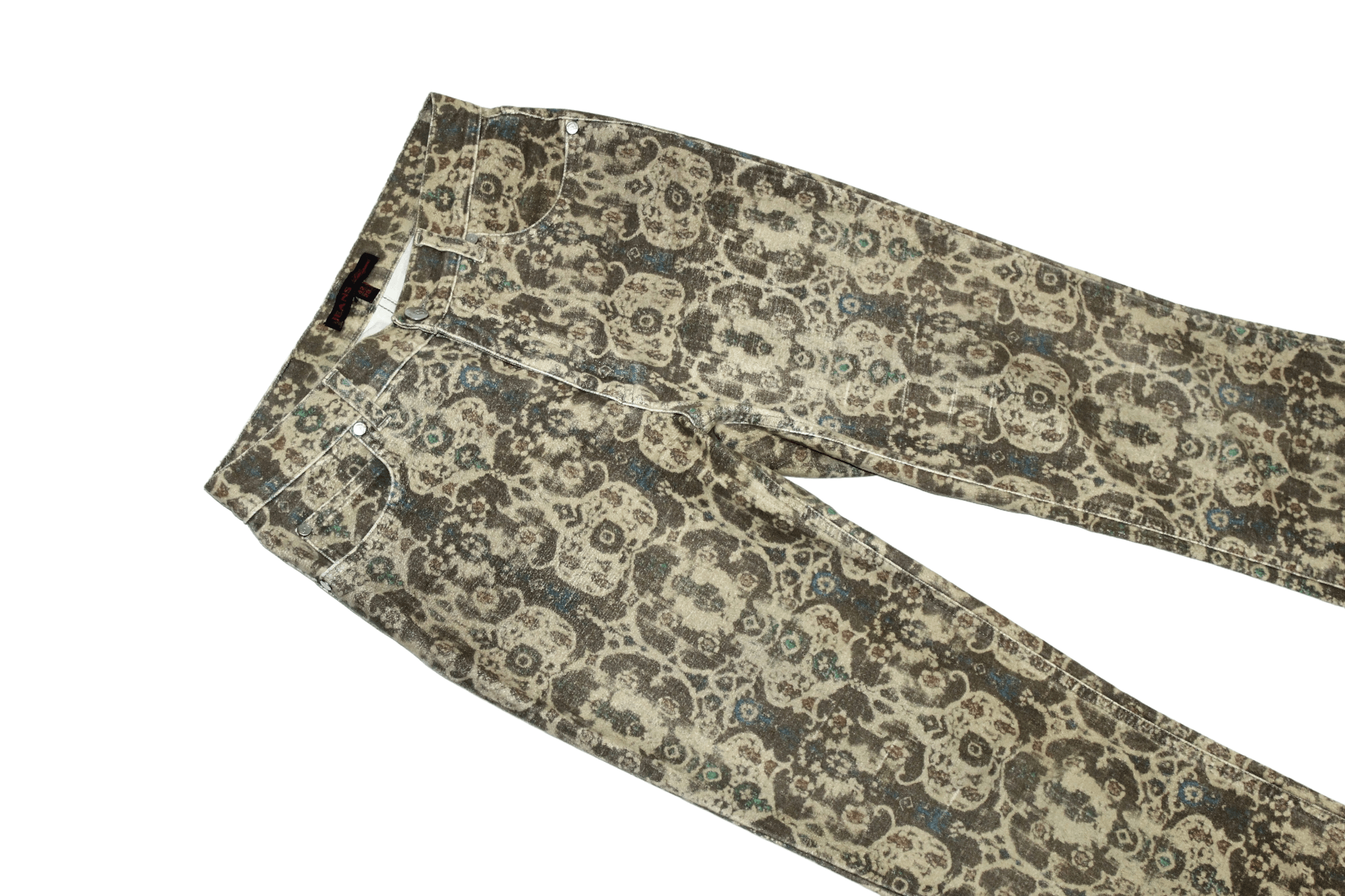 Les Copains Rare💥Les Copains Flared Baroque art work Camel Pants Size US 30 / EU 46 - 8 Thumbnail