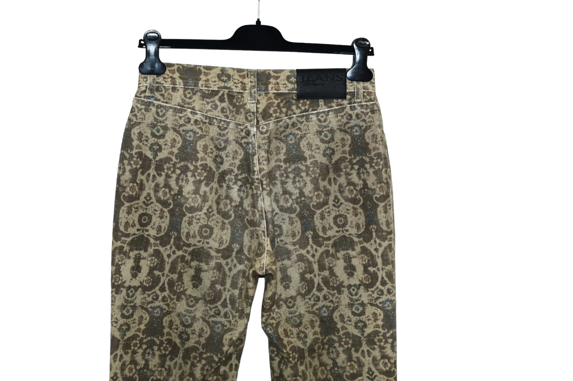 Les Copains Rare💥Les Copains Flared Baroque art work Camel Pants Size US 30 / EU 46 - 5 Thumbnail