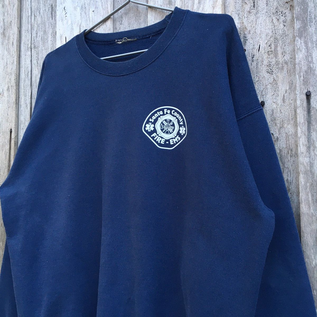 Vintage Vintage Santa Fe County Fire Department Sweatshirt Size US L / EU 52-54 / 3 - 3 Thumbnail