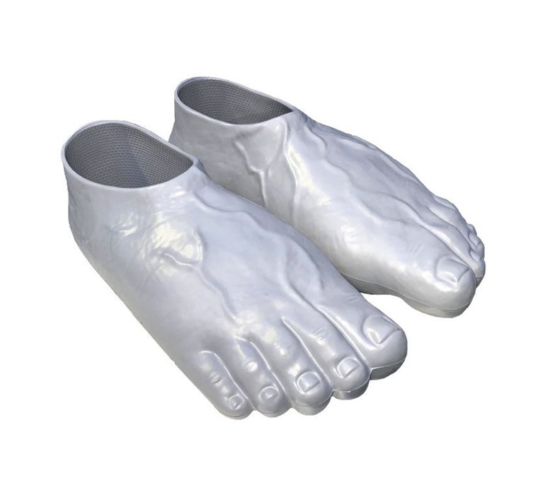 Crocs Imran Potato Caveman Crocs Grey SIZE L 1214 Shoes Feet NEW Grailed