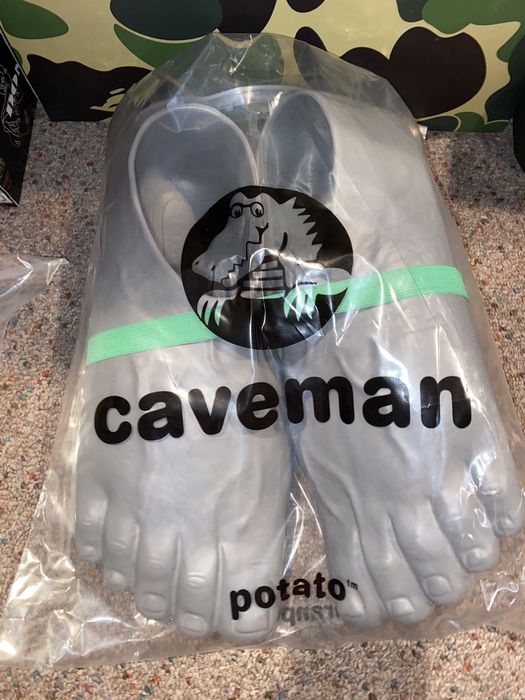 Crocs Imran Potato Caveman Crocs Grey SIZE L 1214 Shoes Feet NEW Grailed