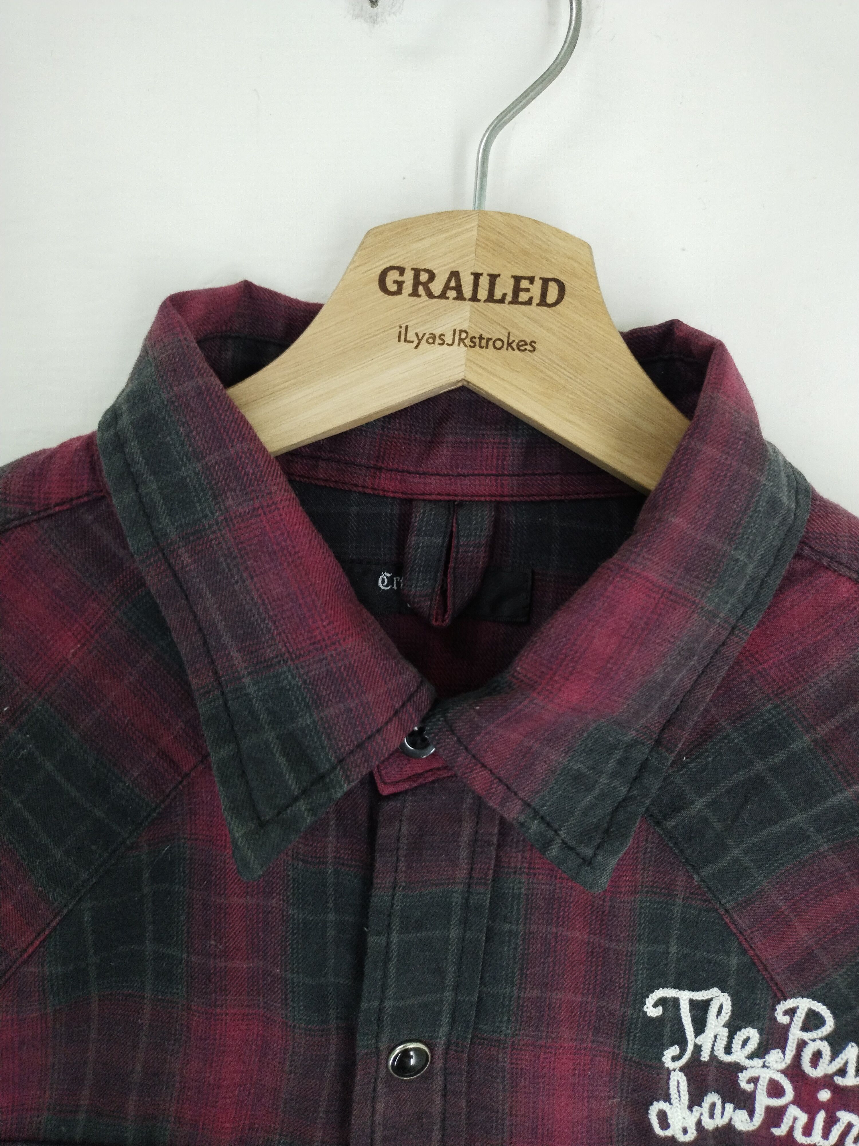 Japanese Brand VINTAGE CRAZY DEVIL EMBROIDERY LONG SLEEVE BUTTON SHIRT Size US L / EU 52-54 / 3 - 12 Thumbnail