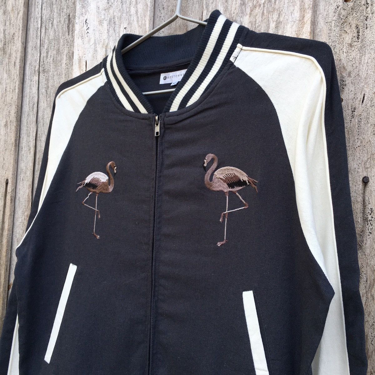 Restoration × Vintage Vintage Restoration Flamingo Miami Beach Jacket Embroidery Size US S / EU 44-46 / 1 - 3 Thumbnail