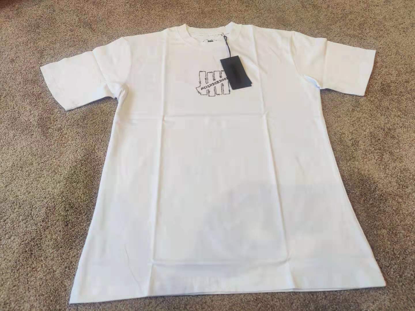 Brand New Neighborhood X Undefeated White Tee Large