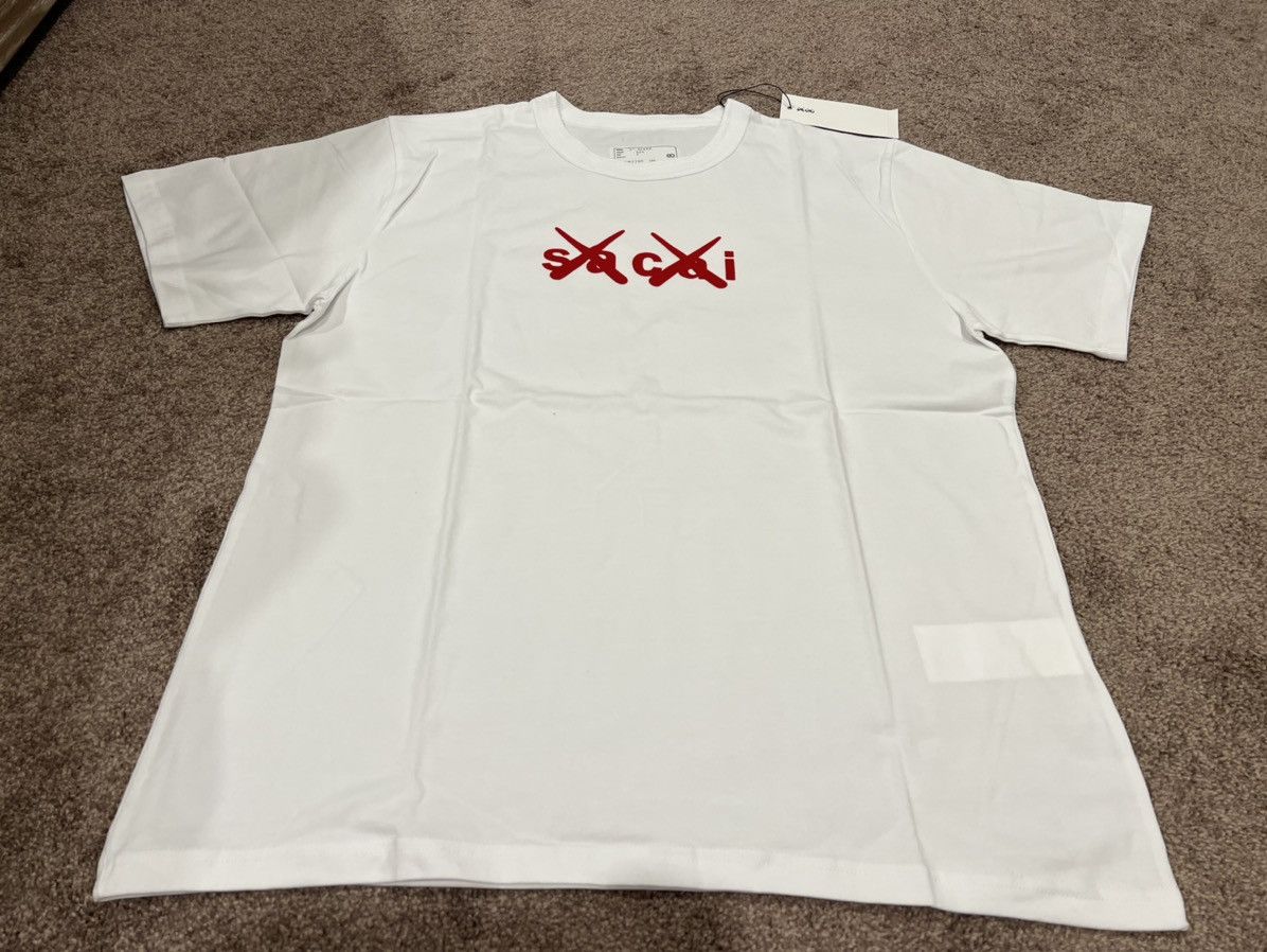 Kaws × Sacai Brand new Sacai X Kaws white t-shirt large | Grailed