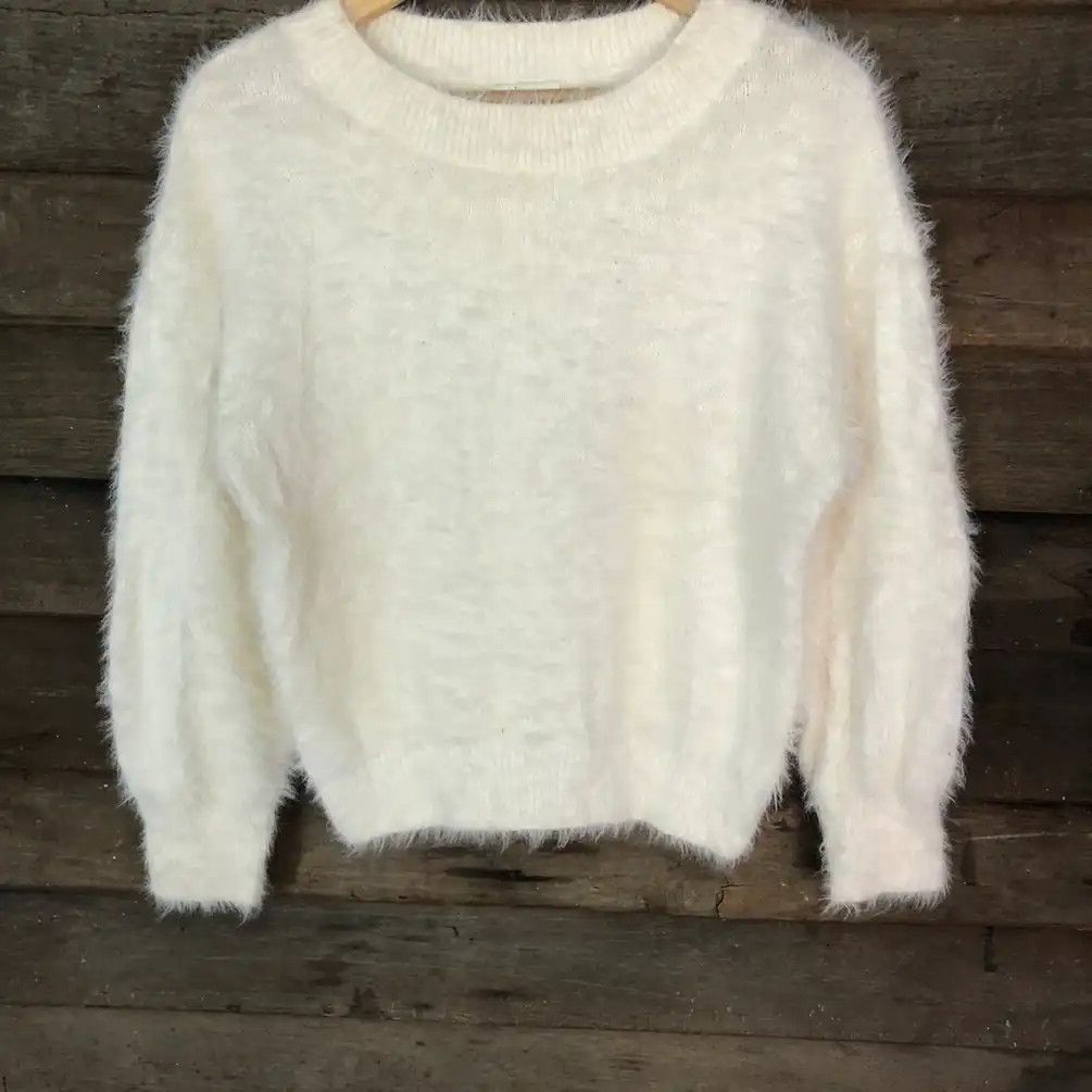 Homespun Knitwear × Japanese Brand Earth Music & Econolgy Shag Shaggy Fur Mohair Knitwear #739 Size M / US 6-8 / IT 42-44 - 4 Thumbnail