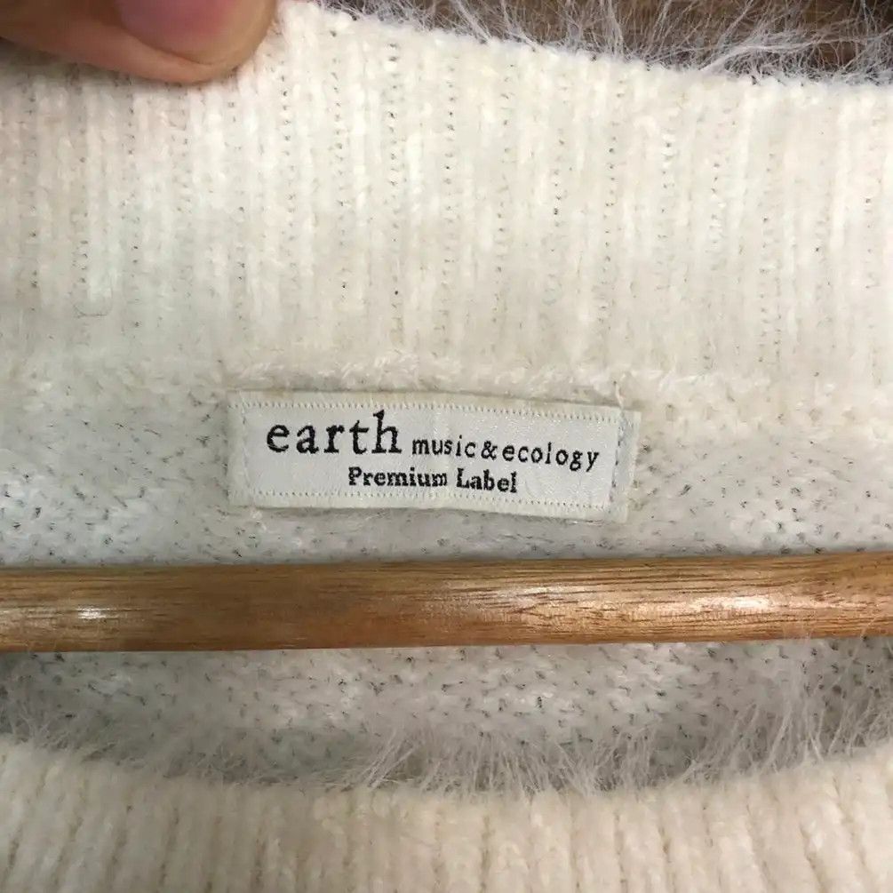 Homespun Knitwear × Japanese Brand Earth Music & Econolgy Shag Shaggy Fur Mohair Knitwear #739 Size M / US 6-8 / IT 42-44 - 7 Thumbnail