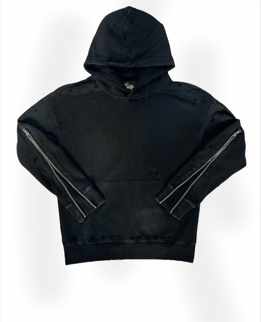 Working On Escaping Distressed Hoodie