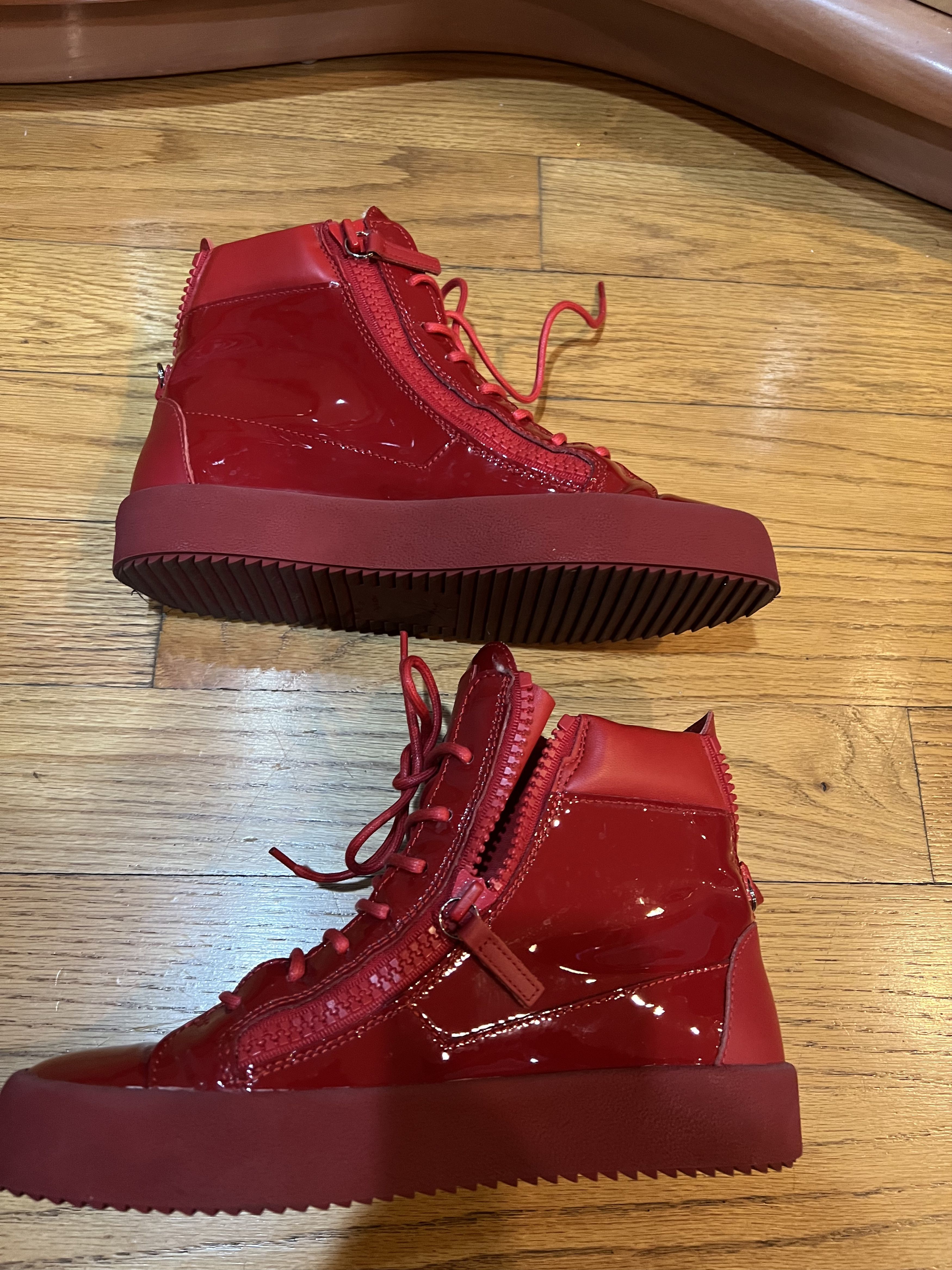 Giuseppe Zanotti GIUSEPPE ZANOTTI Men's Patent Leather High-Top