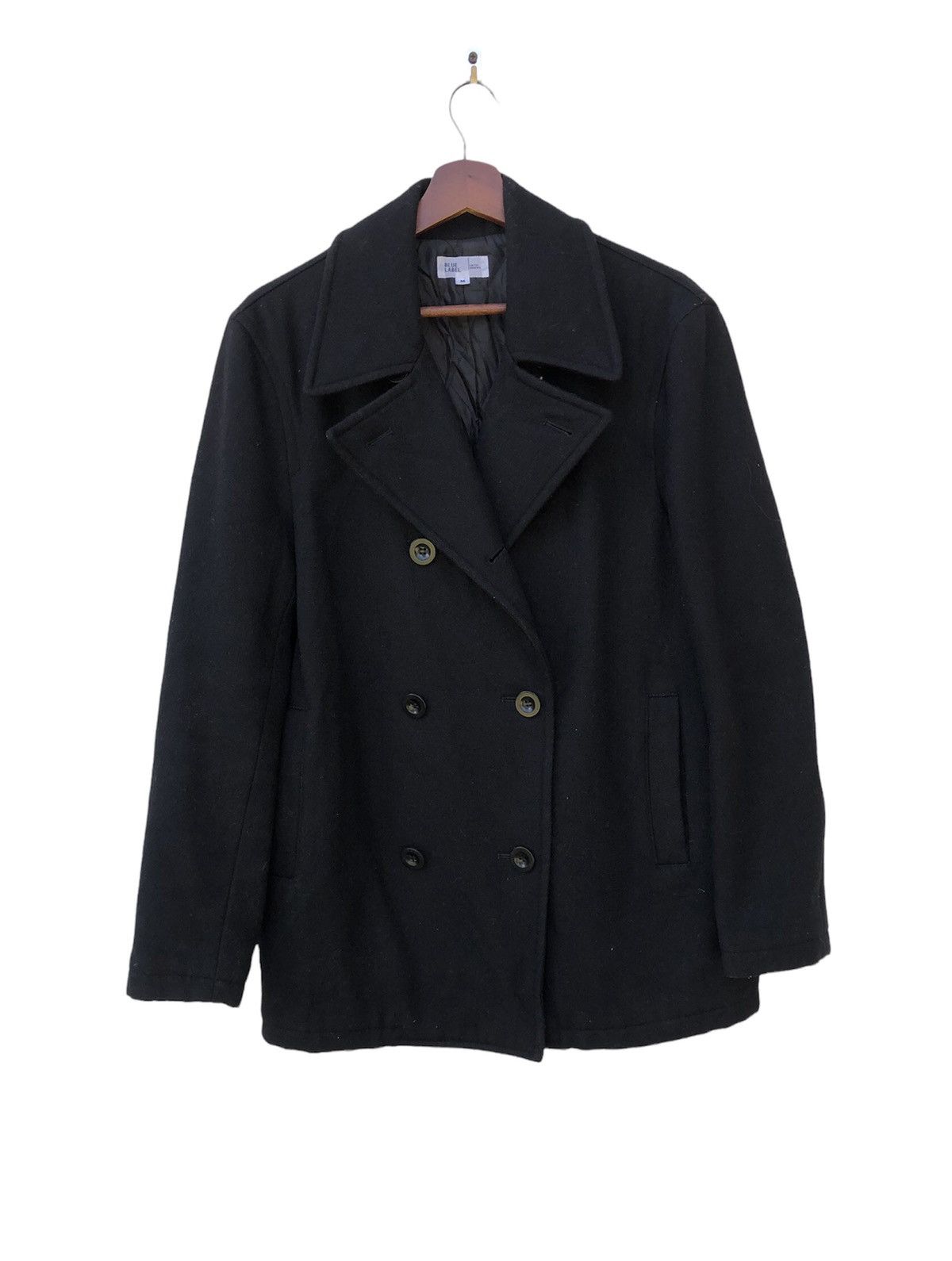 image of Cashmere Wool x United Arrows Offer United Arrow Blue Label Wool Jacket in Black (Size Medium)