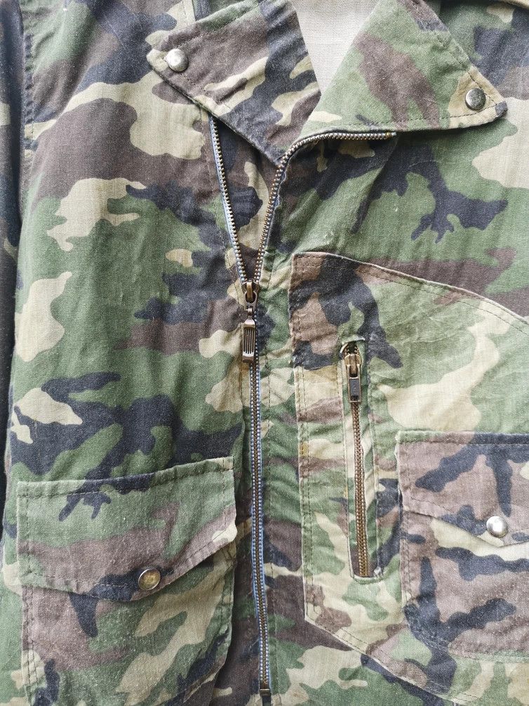 Vintage vintage Japanese Brand Big Bore Double Collar Camo Jacket Size US M / EU 48-50 / 2 - 6 Thumbnail