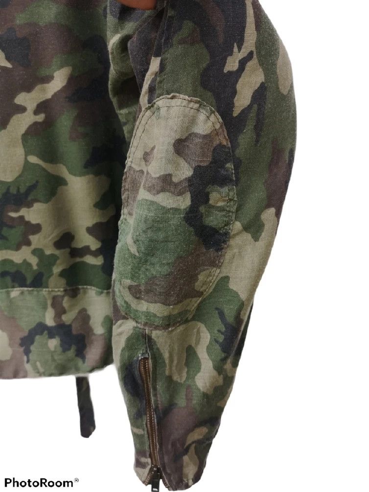 Vintage vintage Japanese Brand Big Bore Double Collar Camo Jacket Size US M / EU 48-50 / 2 - 4 Thumbnail